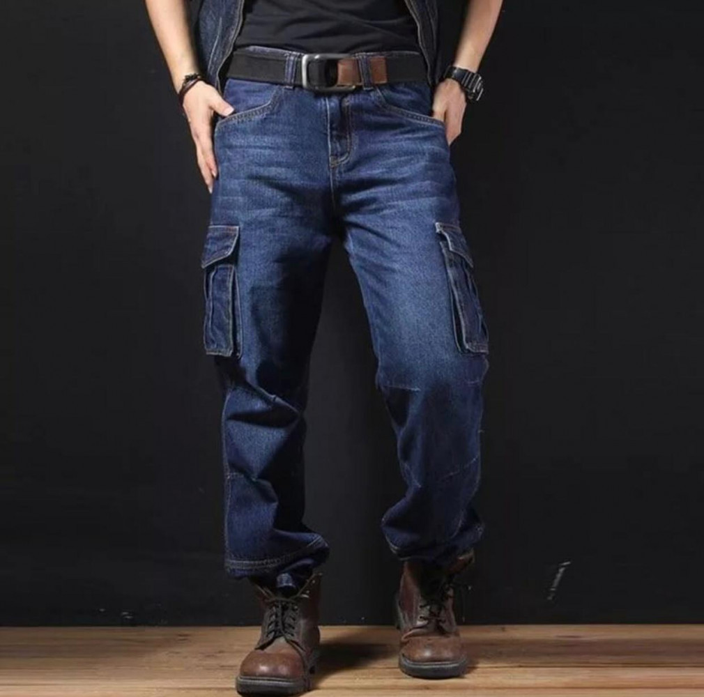 Купить мужские джинсы с карманами по бокам